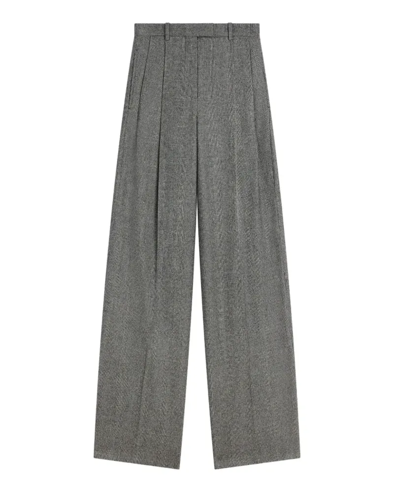 Givenchy Karierte Double Pleat Hose aus Flanell - Grau Grau