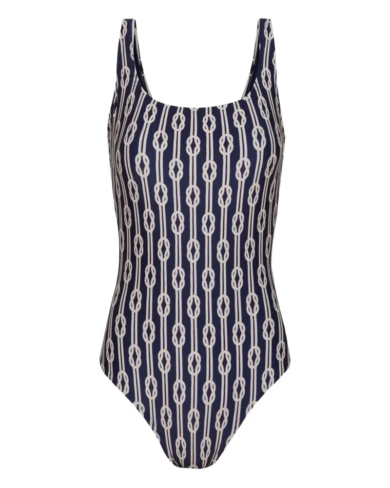 Lenny Niemeyer Gemusterter Badeanzug - Blau Blau