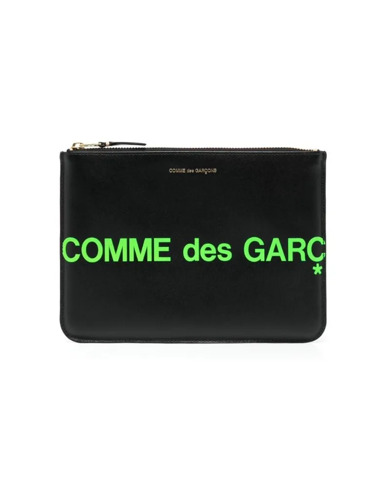 Comme des Garçons Portemonnaie mit Logo-Print - Schwarz Schwarz