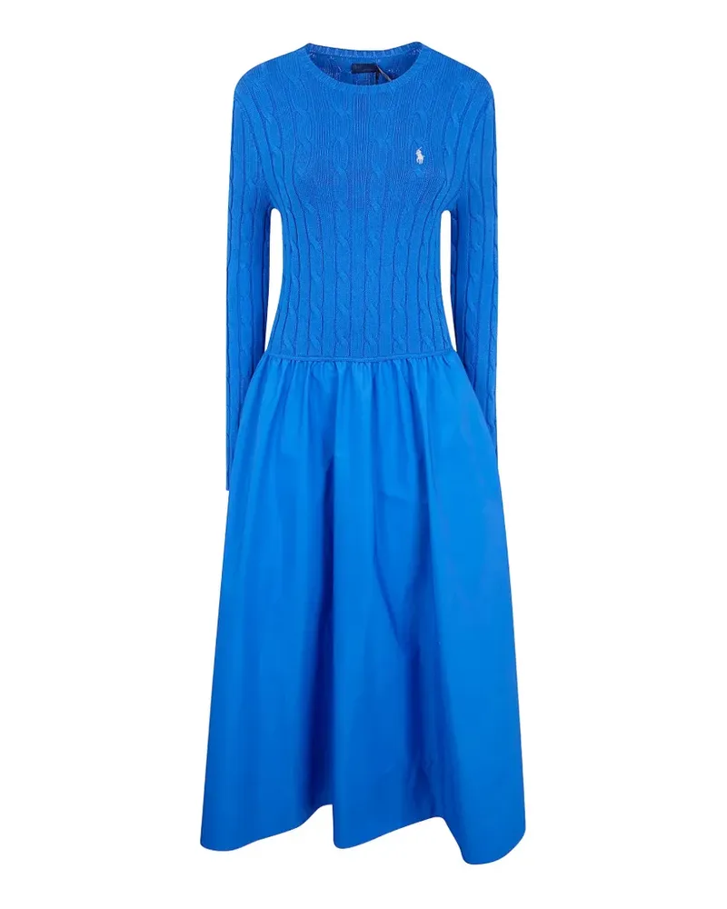 Ralph Lauren cable-knit midi dress - Blau Blau