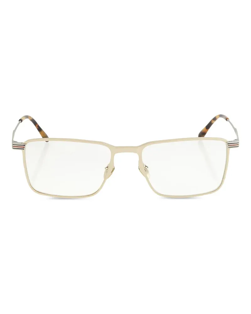 Lacoste rectangle-frame glasses - Gold Gold