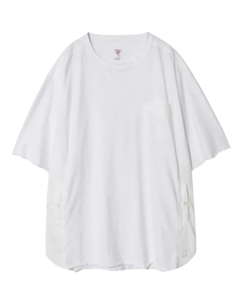 Undercover T-Shirt mit Brusttasche - Weiß Weiß