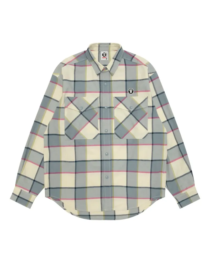 BAPE Kariertes Hemd - Gelb Gelb