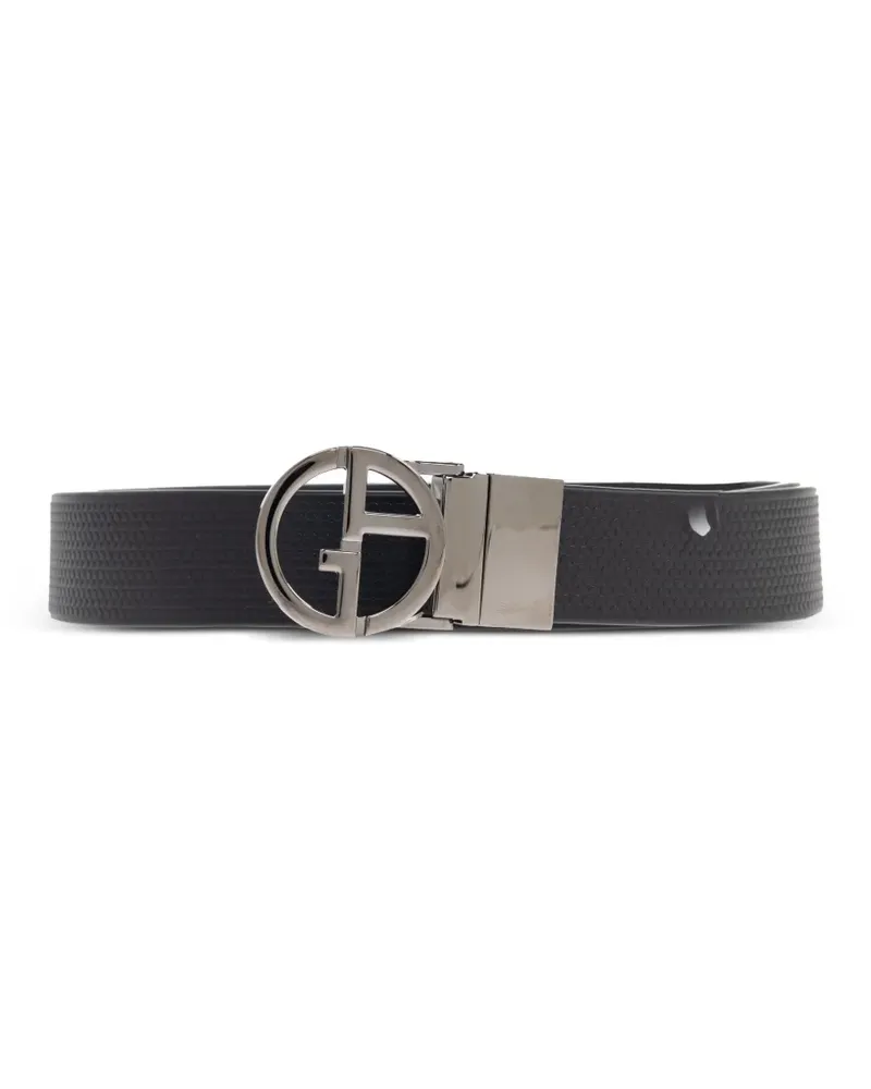 Giorgio Armani Gürtel mit Logo-Schnalle - Schwarz Schwarz