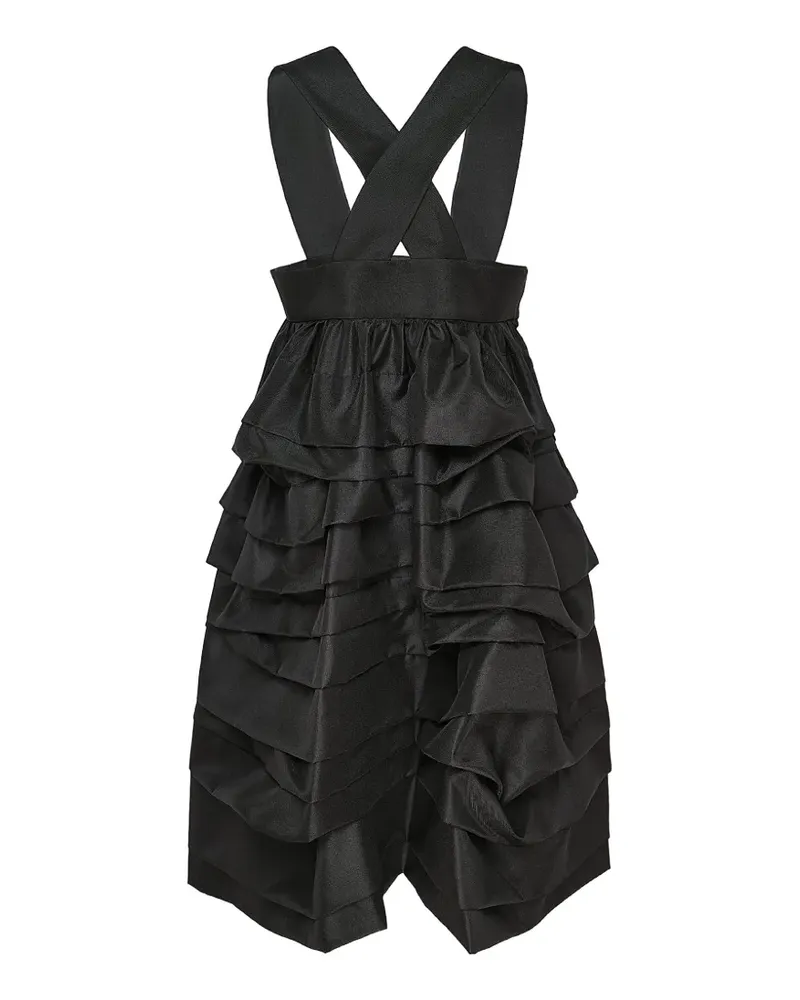 Comme des Garçons Gestufter Jumpsuit mit Rüschen - Schwarz Schwarz