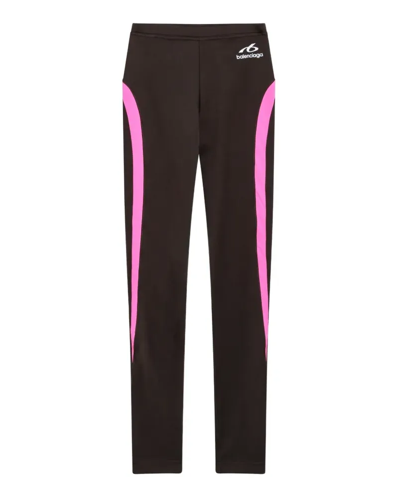 Balenciaga Leggings mit Logo-Print - Braun Braun
