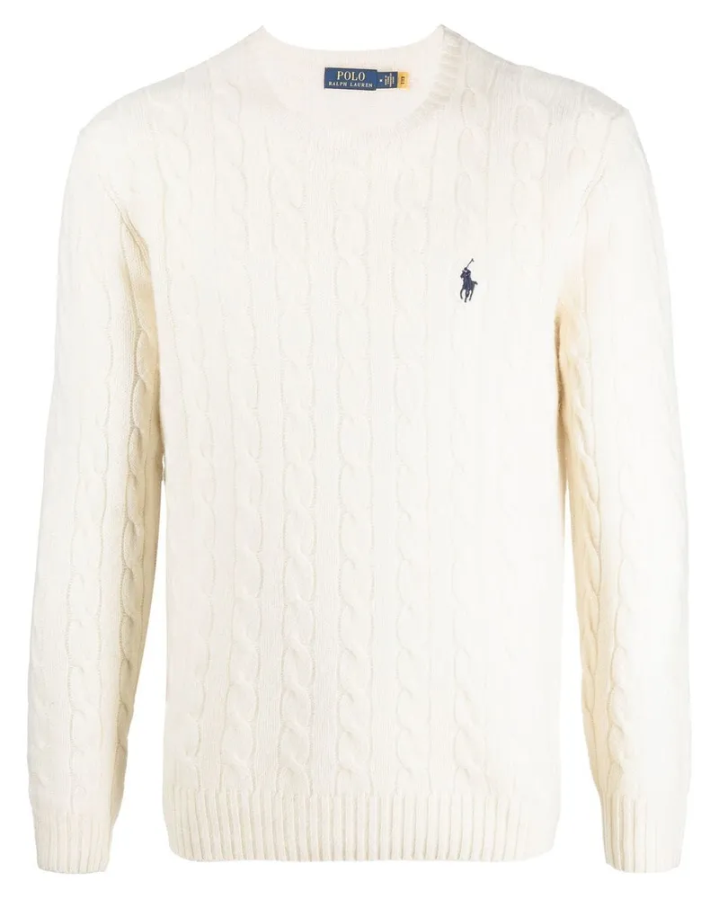 Ralph Lauren Pullover mit Zopfmuster - Nude Nude