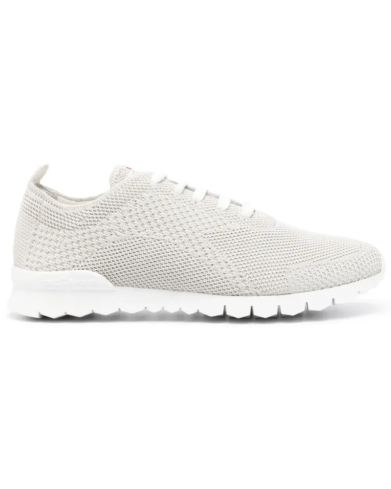 Kiton Sneakers mit Netzeinsatz - Grau Grau