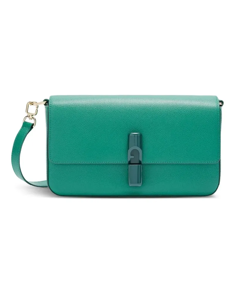 Furla Iride Schultertasche aus Leder - Grün Grün