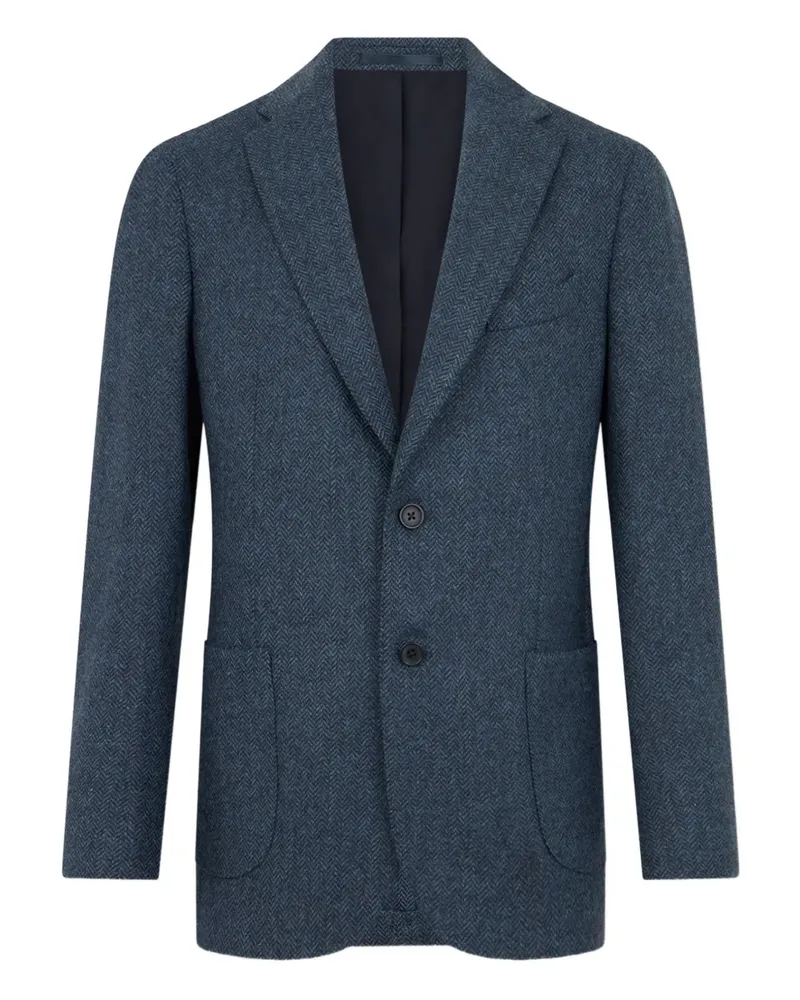 Brooks Brothers Sakko mit Fischgrätenmuster - Blau Blau