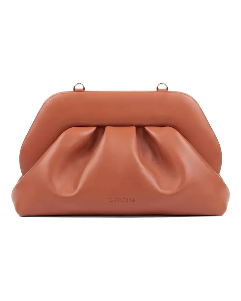 THEMOIRÈ ruched clutch bag - Braun Braun