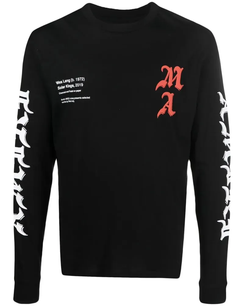 Amiri T-Shirt mit grafischem Logo-Print - Schwarz Schwarz