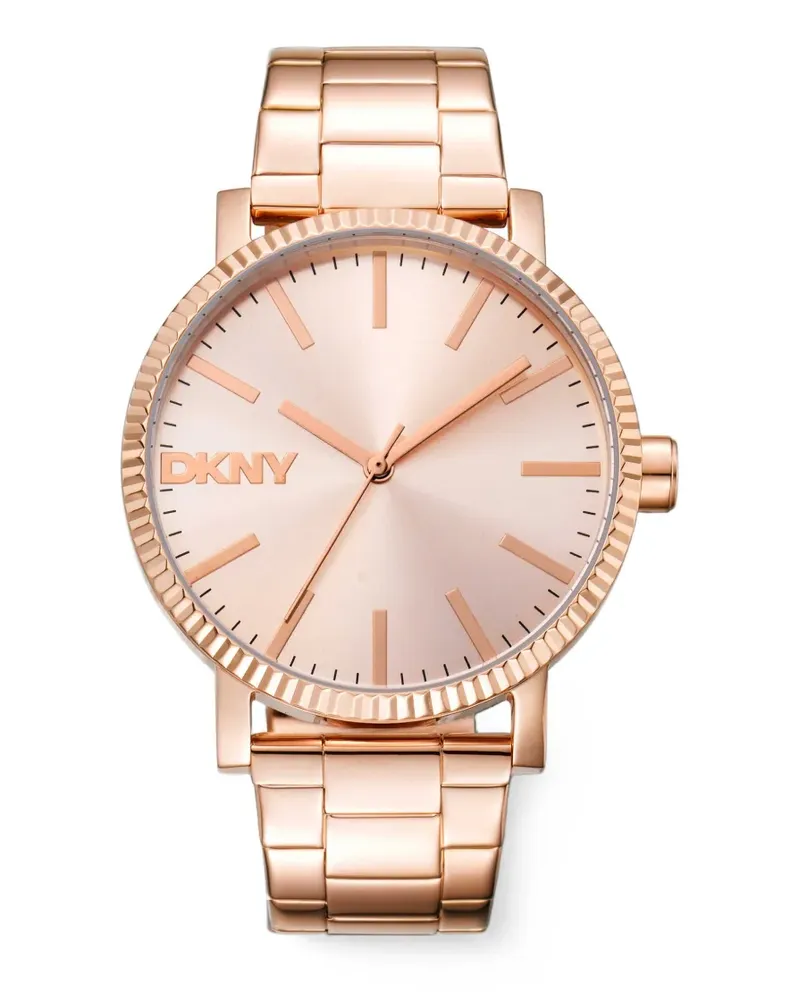 DKNY Classic fluted bezel 40mm watch - Rosa Rosa