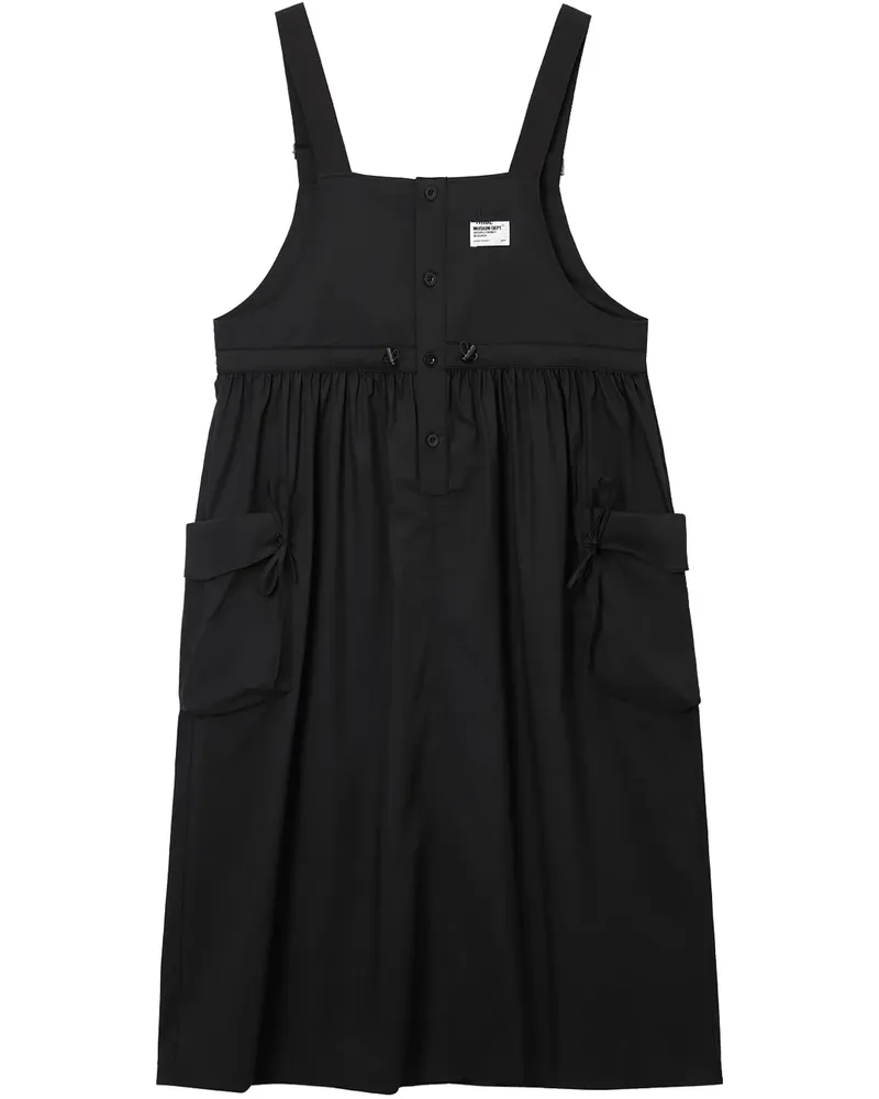 Musium Div. Kleid mit Logo - Schwarz Schwarz