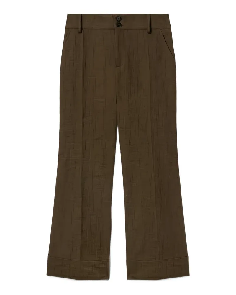 La DoubleJ Hendrix textured trousers - Braun Braun
