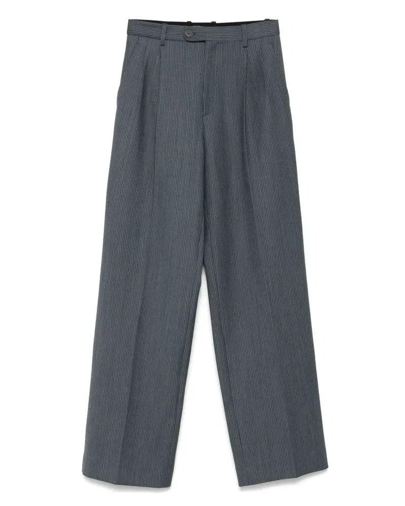 Sandro Gestreifte Straight-Leg-Hose - Blau Blau