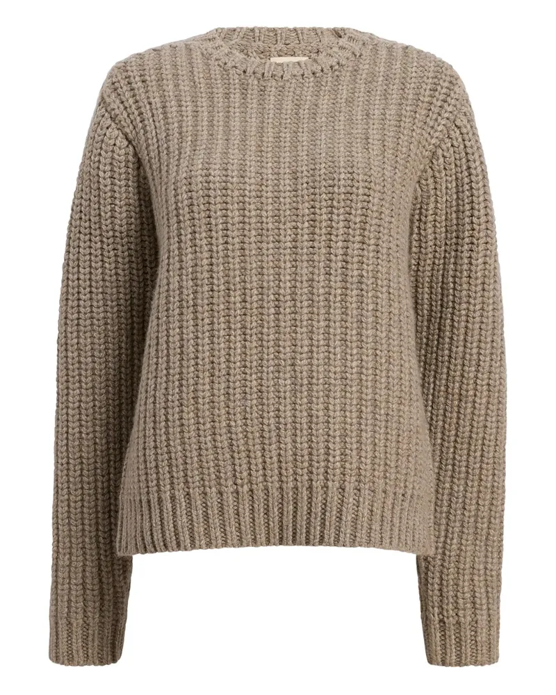 KHAITE Gerippter Natt Pullover - Braun Braun