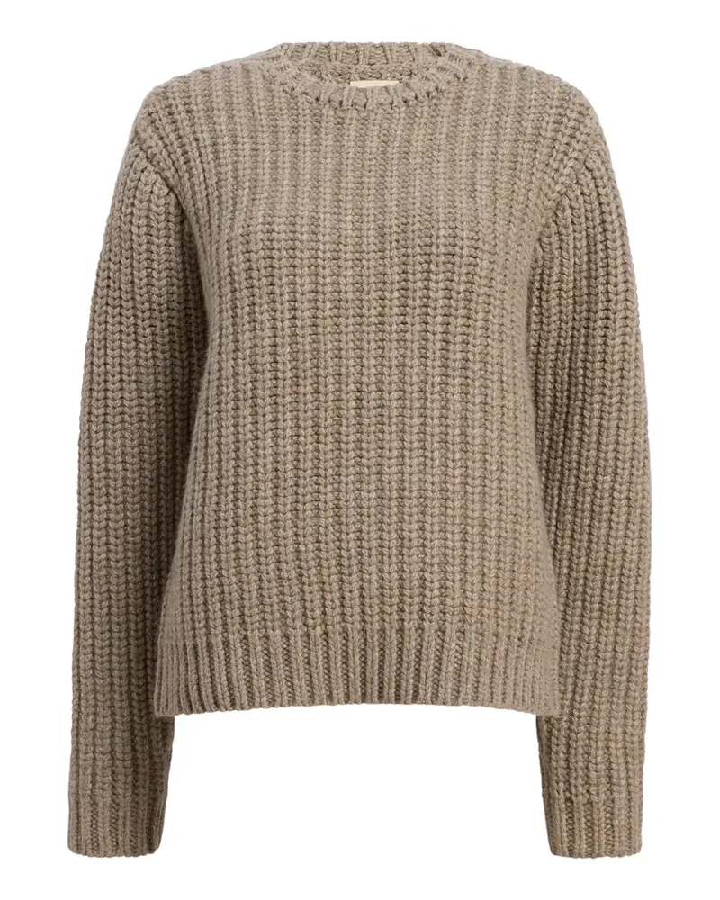 KHAITE Gerippter Natt Pullover - Braun Braun