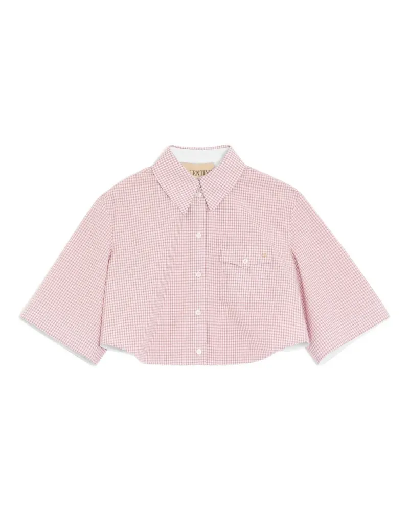 Valentino Garavani shirt with checked-pattern - Rosa Rosa