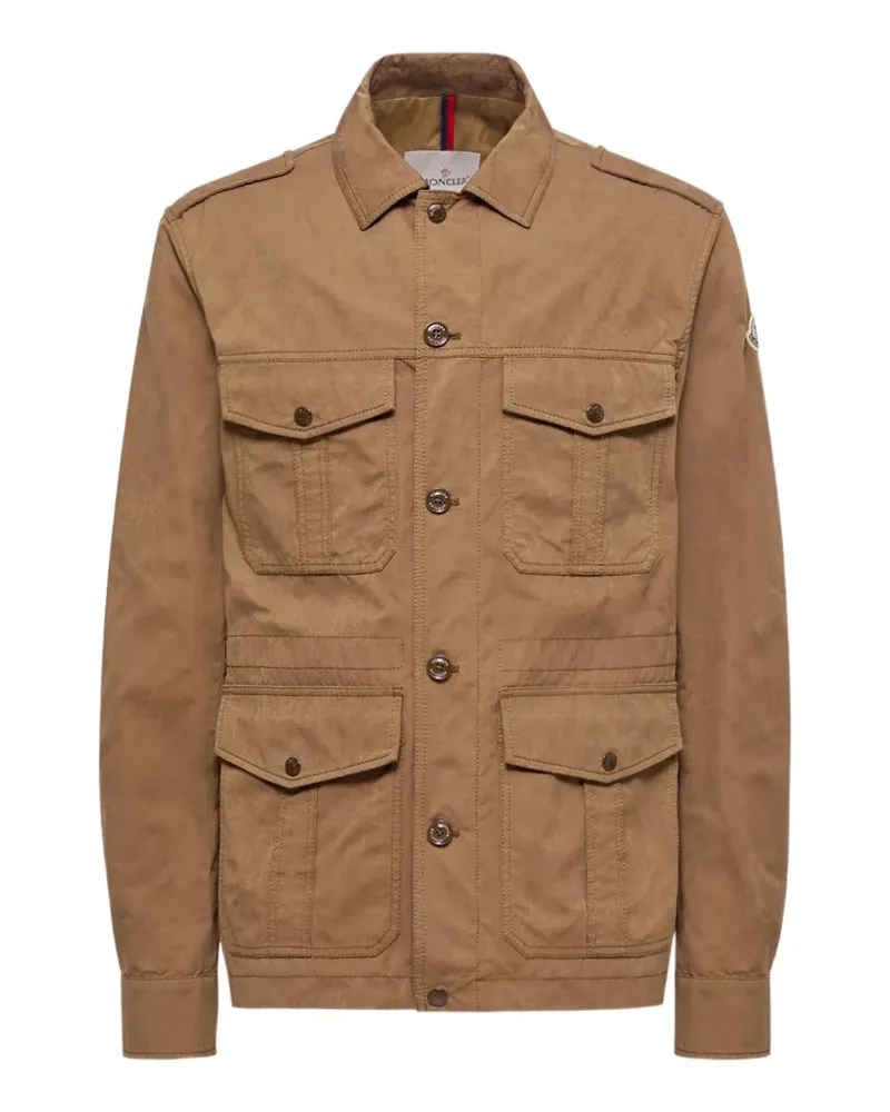 Moncler Amnicon button-up jacket - Braun Braun
