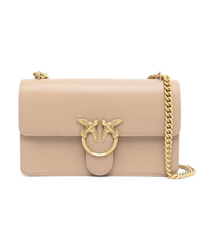 Pinko Schultertasche aus Leder - Nude Nude