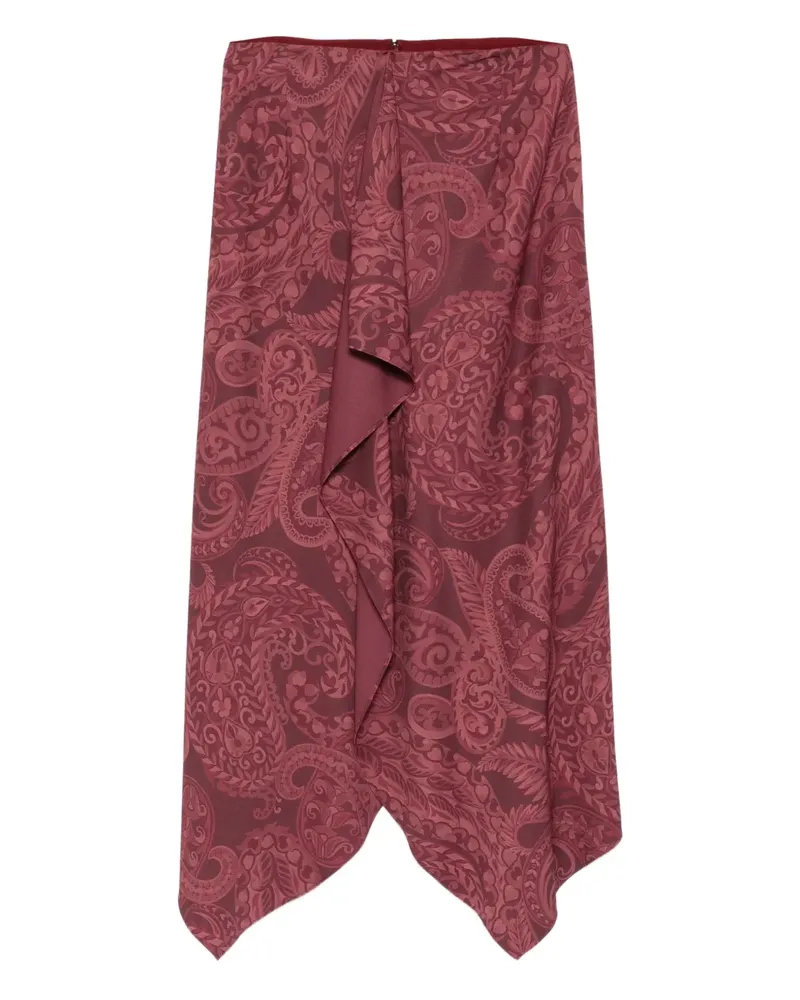 Etro Rock mit Paisley-Print - Rot Rot