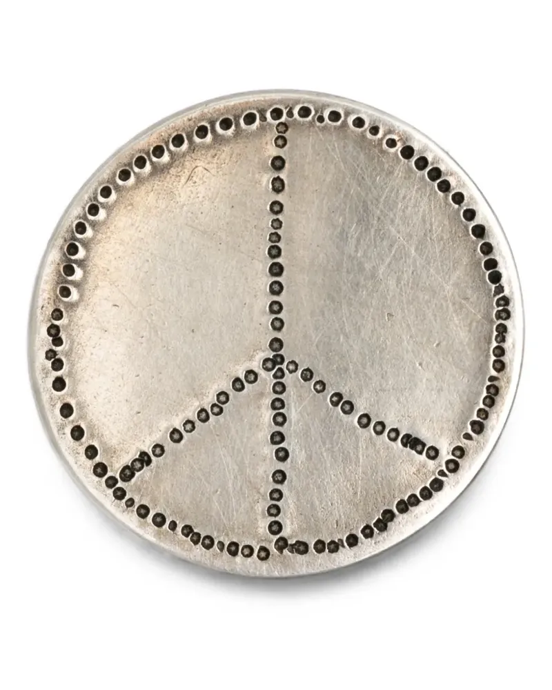 WERKSTATT:MÜNCHEN Peace Badge Brosche - Silber Silber