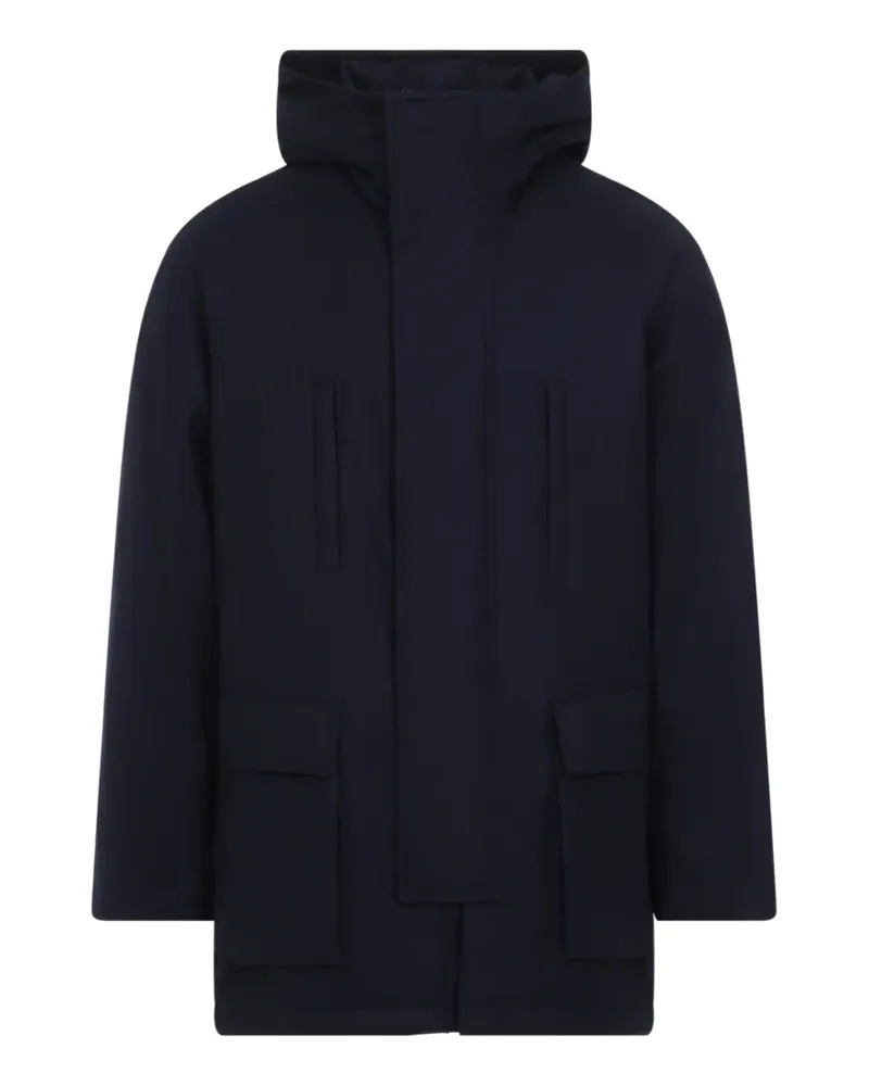 Giorgio Armani Mantel mit Kapuze - Blau Blau