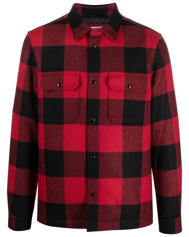 Woolrich Karierte Hemdjacke - Rot Rot