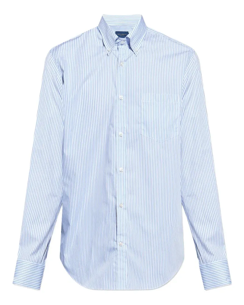 Paul & Shark Gestreiftes Button-down-Hemd - Blau Blau