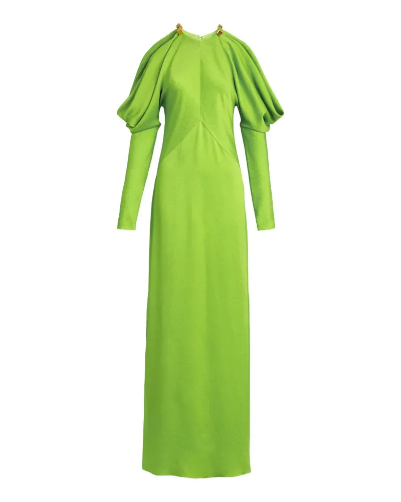 Silvia Tcherassi Antonia cold-shoulder maxi dress - Grün Grün