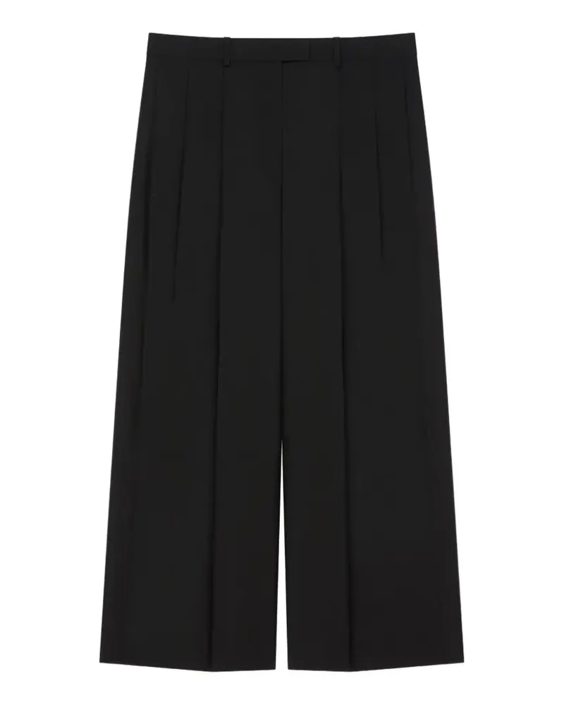 Givenchy Cropped-Hose aus Wolle und Mohär - Schwarz Schwarz