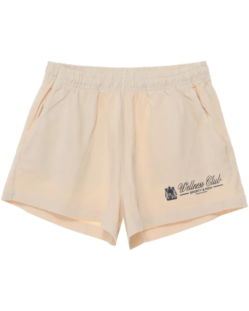 SPORTY & RICH Shorts mit Print - Nude Nude