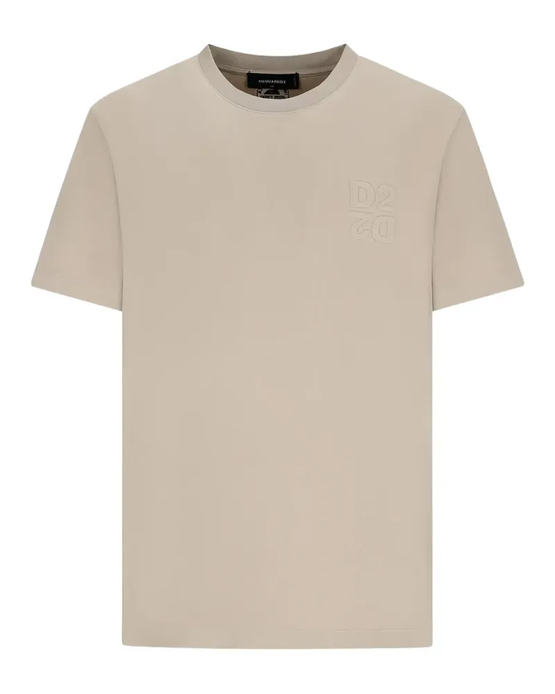 Dsquared2 T-Shirt mit Logo-Patch - Nude Nude