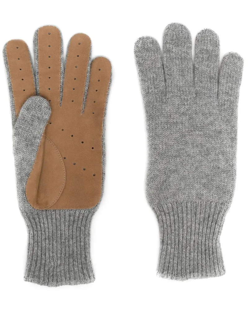 Brunello Cucinelli Handschuhe aus Kaschmir - Grau Grau