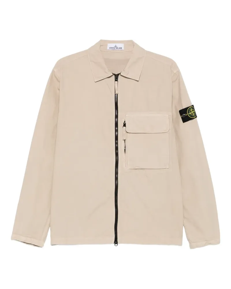 Stone Island Jacke mit aufgesetzten Taschen - Nude Nude