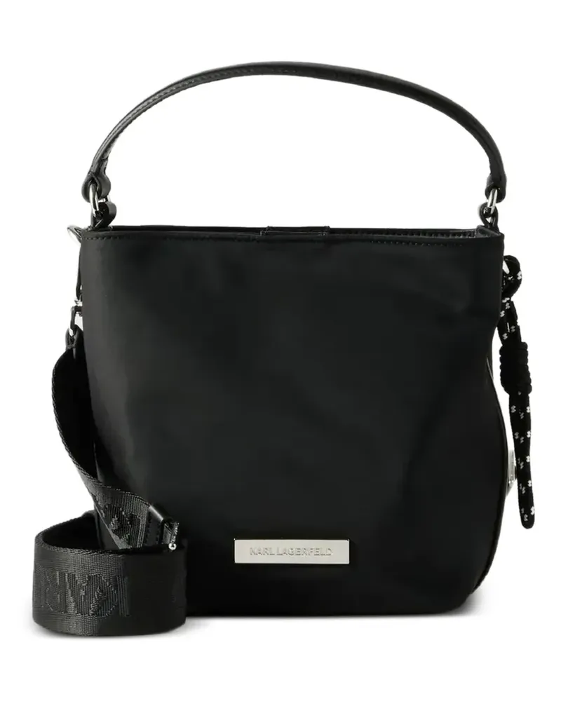 Karl Lagerfeld Ikon Outline bucket bag - Schwarz Schwarz