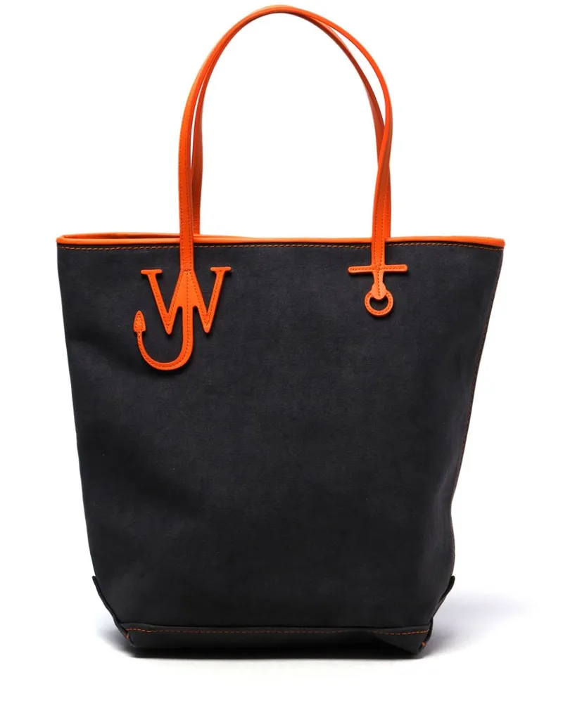 J.W.Anderson Tall Anchor Shopper aus Canvas - Blau Blau