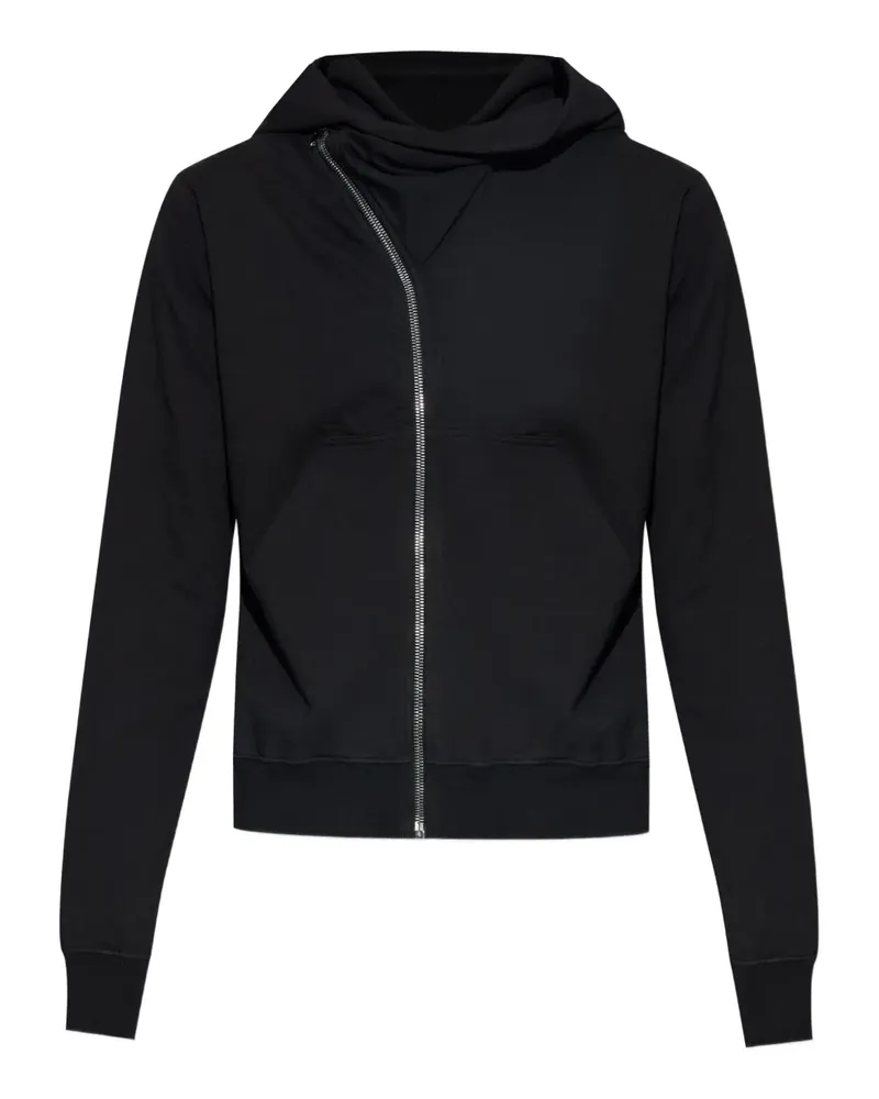 DRKSHDW by Rick Owens Hoodie mit asymmetrischem Reißverschluss - Schwarz Schwarz