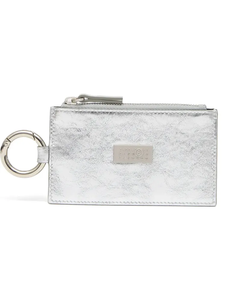 Maison Margiela Portemonnaie mit Reißverschlussring - Silber Silber