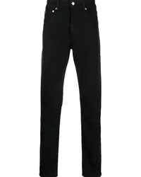 Calvin Klein Halbhohe Slim-Fit-Jeans Schwarz