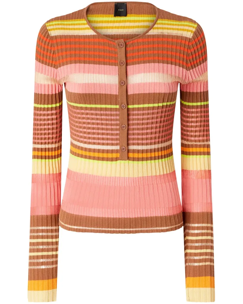 Pinko Top mit Knopfleiste - Rosa Rosa