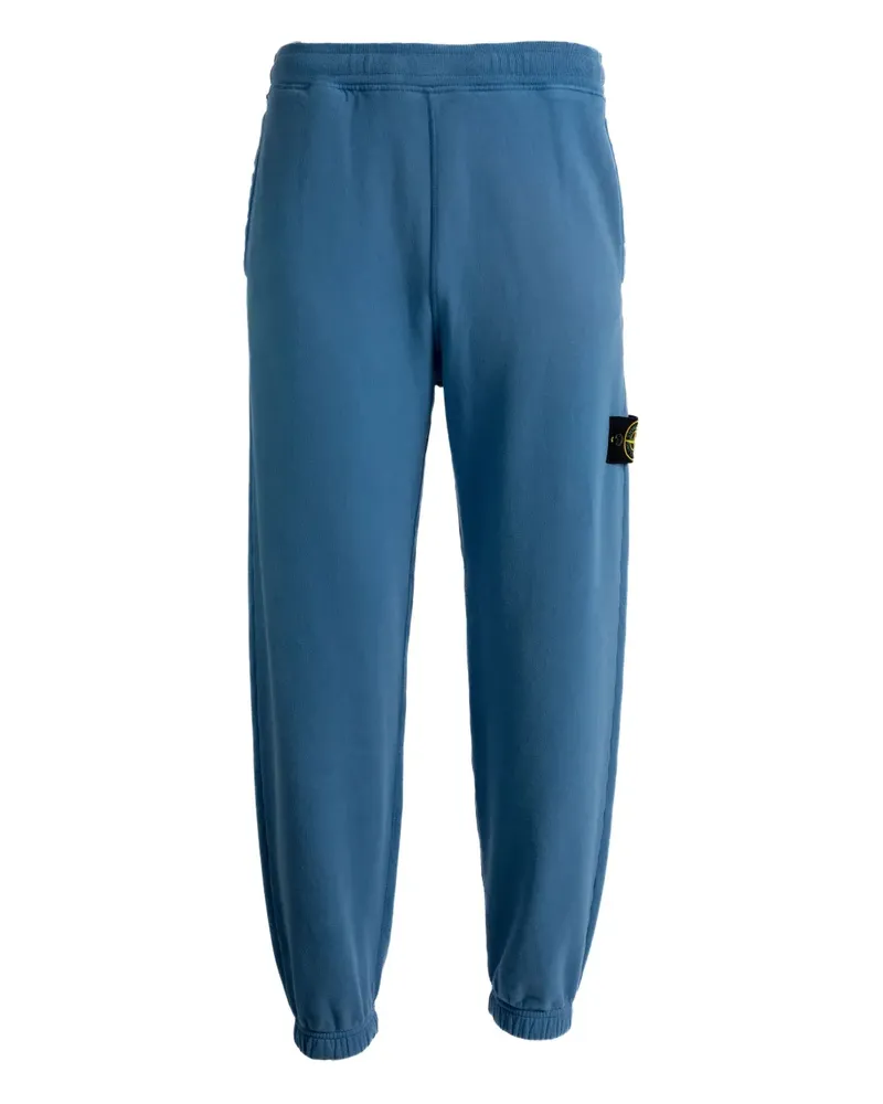 Stone Island Jogginghose aus gebürstetem Fleece - Blau Blau