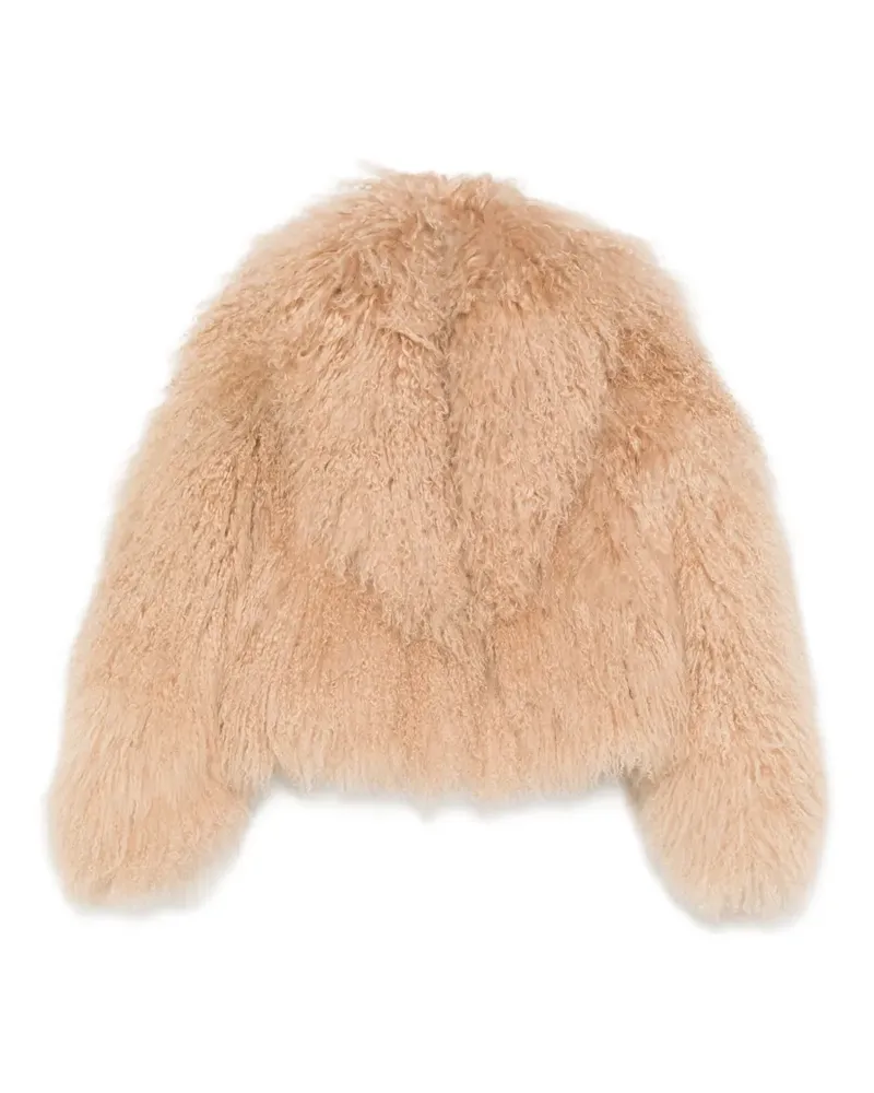 BLANCHA Mongolia Mantel aus Shearling - Nude Nude