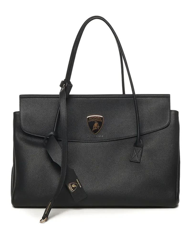 Balenciaga Automobili Lamborghini Carrie Tasche - Schwarz Schwarz