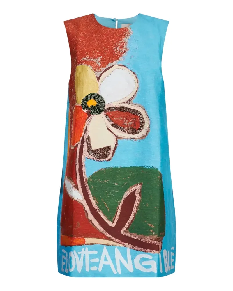 ALEMAIS x Karlee Mackie (MLAK) Lenny embellished mini dress - Blau Blau