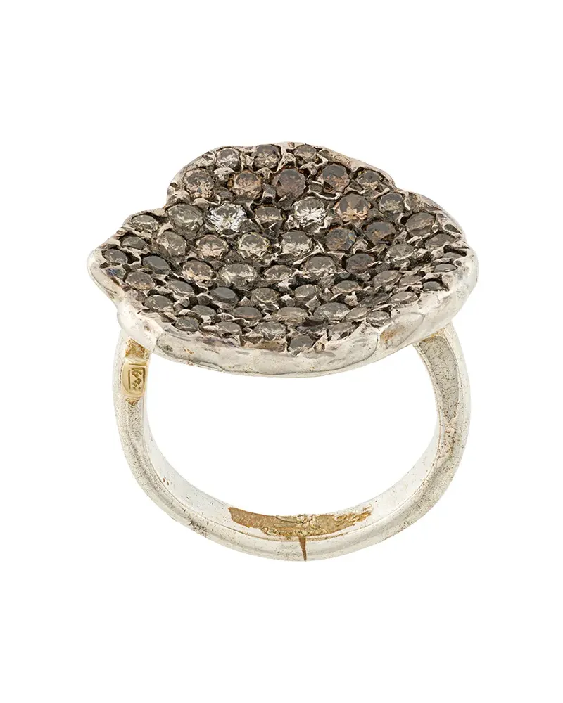 Rosa Maria Ring mit Diamanten - Metallic Metallic