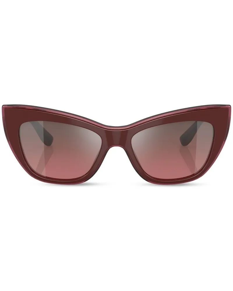 Dolce & Gabbana Sonnenbrille mit Cat-Eye-Gestell - Rot Rot