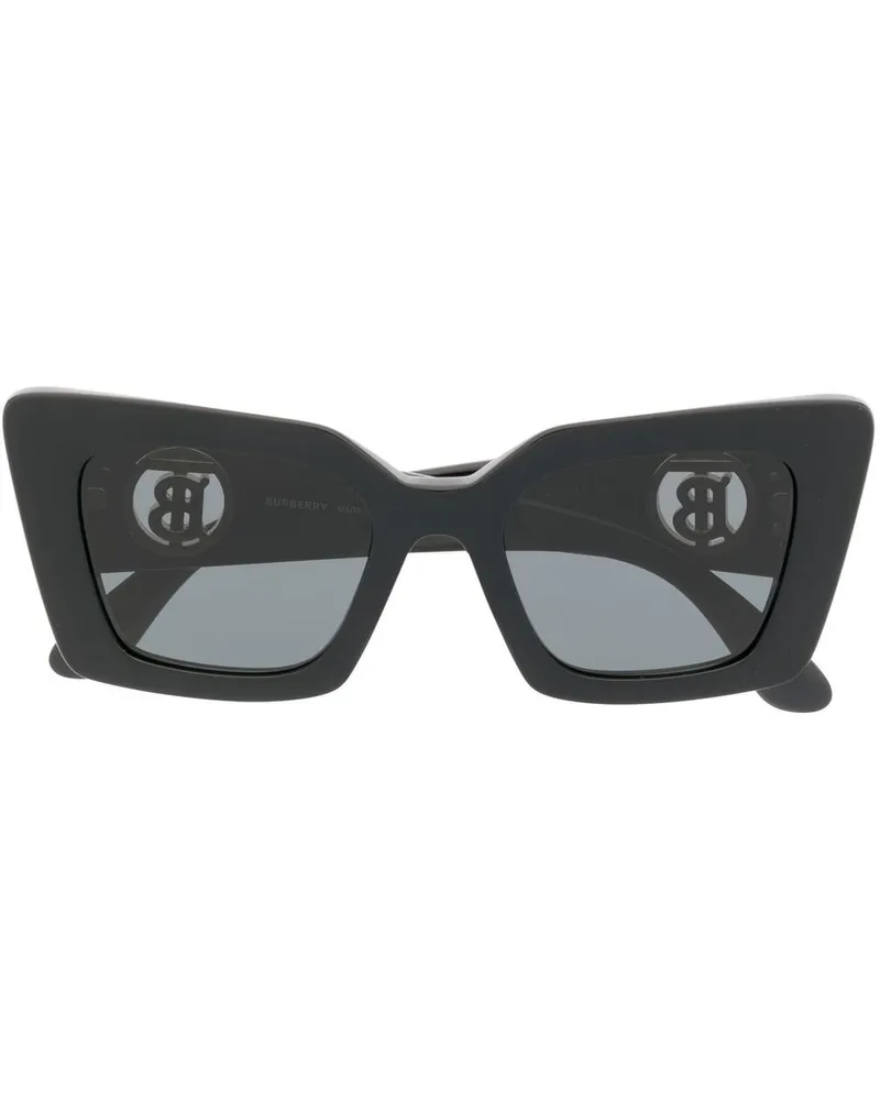 Burberry Daisey TB Monogram Sonnenbrille - Schwarz Schwarz
