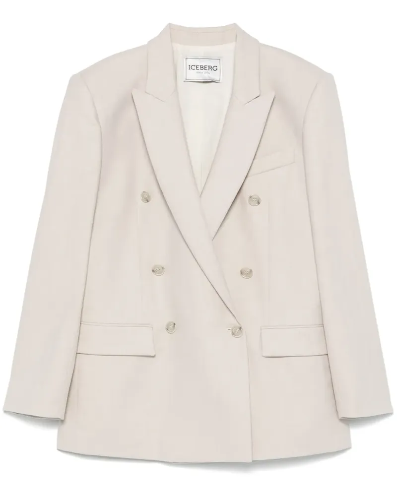 Iceberg Doppelreihiger Blazer - Nude Nude